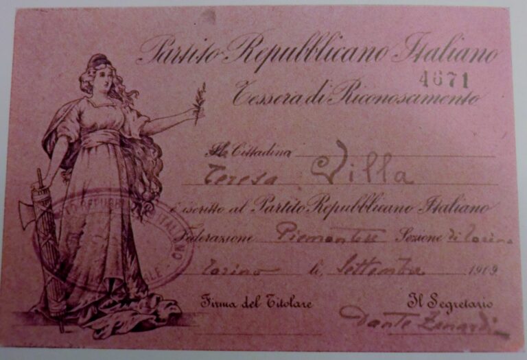 Tessera PRI 1909