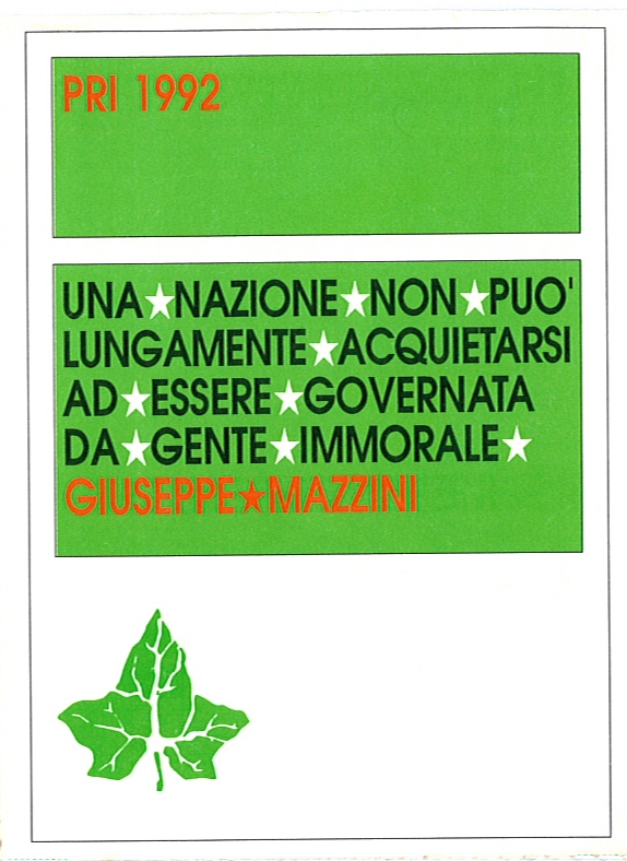 Tessera PRI 1992
