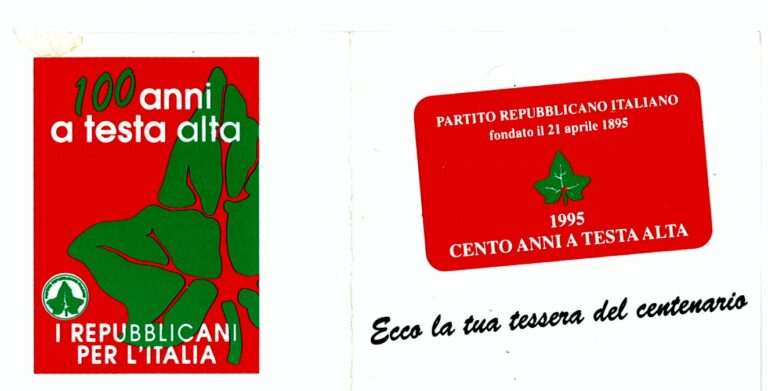 Tessera PRI provvisoria 1995