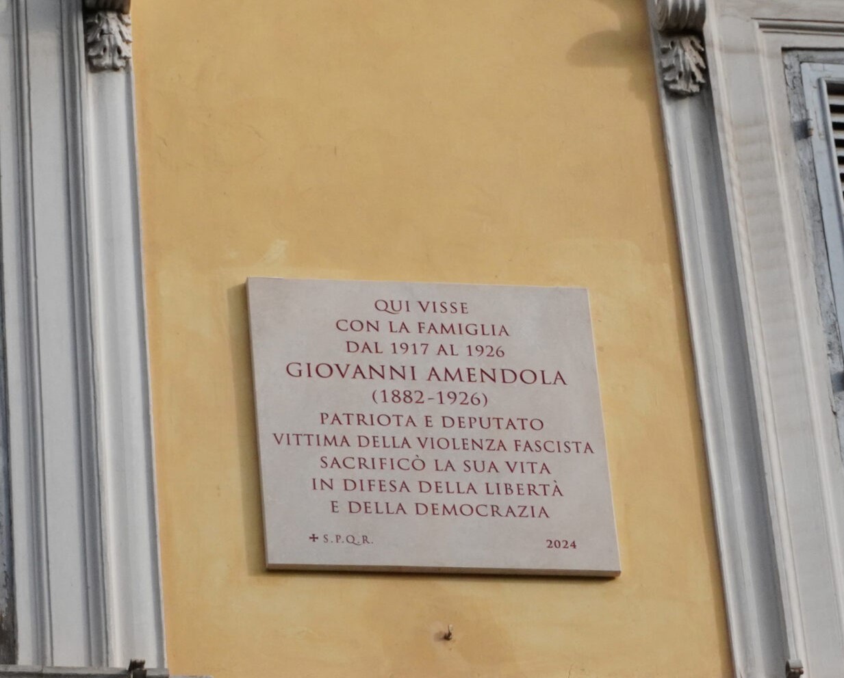 Amendola targa prova