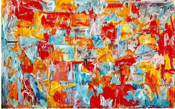 Jasper Johns, Map (1961)-1